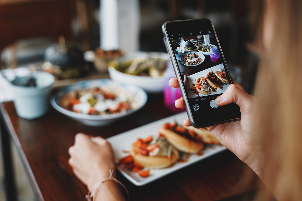 food photography for social media